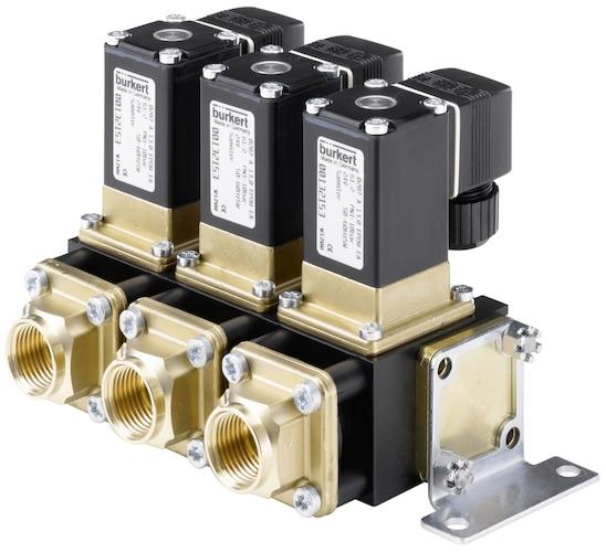 Burkert 2/2-Way Solenoid Valve Stackable For Neutral Media, Type 0287